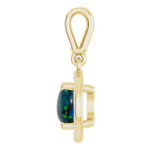 Round Black Opal 54_Yellow Gold_Round