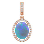 Oval Black Opal 92_Rose Gold_Oval