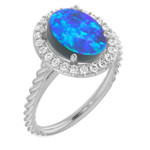 Oval Black Opal 78_White Gold_Oval