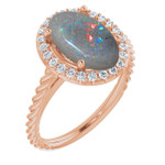 Oval Black Opal 12_Rose Gold_Oval