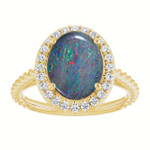 Oval Boulder Opal 33_Yellow Gold_Oval