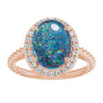 Oval Opal Triplet 58_Rose Gold_Oval