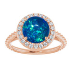 Round Black Opal 49_Rose Gold_Round