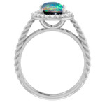 Round Black Opal 49_White Gold_Round