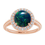 Round Black Opal 54_Rose Gold_Round