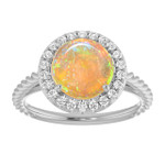 Round Black Opal 56_Sterling Silver_Round