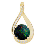 Round Boulder Opal 55_Yellow Gold_Round