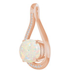 Round White Opal 57_Rose Gold_Round