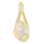 Teardrop White Opal 43_Yellow Gold_Teardrop