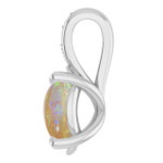 Oval White Opal 30_Sterling Silver_Oval