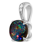 Round Boulder Opal 47_White Gold_Round