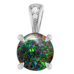 Round Boulder Opal 51_Sterling Silver_Round