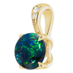 Round Black Opal 54_Yellow Gold_Round