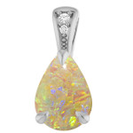 Teardrop Pipe Opal 39_Sterling Silver_Teardrop