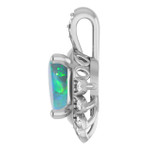 Oval Black Opal 75_Sterling Silver_Oval