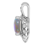 Oval Black Opal 76_Sterling Silver_Oval