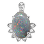 Oval Black Opal 12_Sterling Silver_Oval