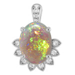 Oval White Opal 14_Sterling Silver_Oval