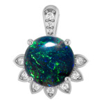 Round Black Opal 54_Sterling Silver_Round