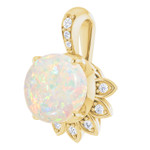 Round White Opal 57_Yellow Gold_Round