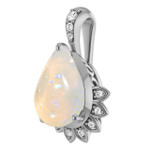 Teardrop White Opal 43_Sterling Silver_Teardrop