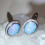 VISION STERLING SILVER AUSTRALIAN OPAL CUFFLINKS