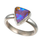 KEA SUMMIT STERLING SILVER AUSTRALIAN BOULDER OPAL RING