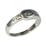 *INHERITANCE STERLING SILVER AUSTRALIAN OPAL RING