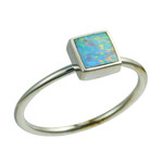 *VOGUE STERLING SILVER AUSTRALIAN OPAL RING