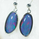 *BERRY BLISS STERLING SILVER AUSTRALIAN OPAL DROP EARRINGS