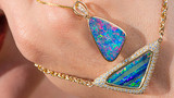 Blue opal jewelry