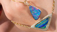 Blue opal jewelry