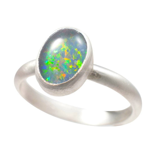 INFINITE GRACE STERLING SILVER AUSTRALIAN OPAL RING