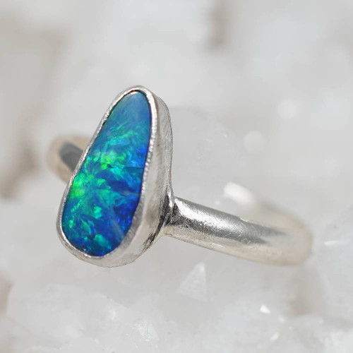 GENERATIONAL STERLING SILVER AUSTRALIAN OPAL RING