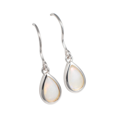 *1 EARTHS GIFTS STERLING SILVER AUSTRALIAN OPAL EARRINGS