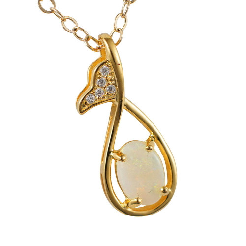 PATH TO YOUR HEART 18KT GOLD AUSTRALIAN SOLID OPAL JEWELRY SET