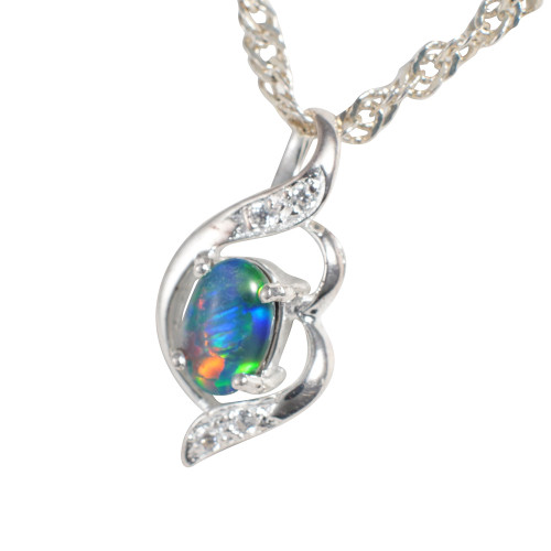 OPAL RUNWAY STERLING SILVER AUSTRALIAN OPAL JEWELRY SET