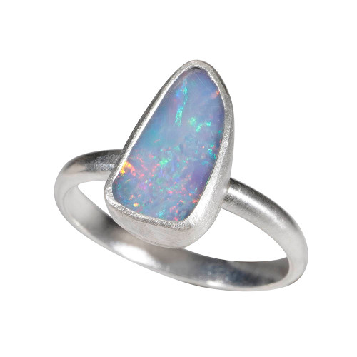 AURA ABLAZE STERLING SILVER OPAL RING