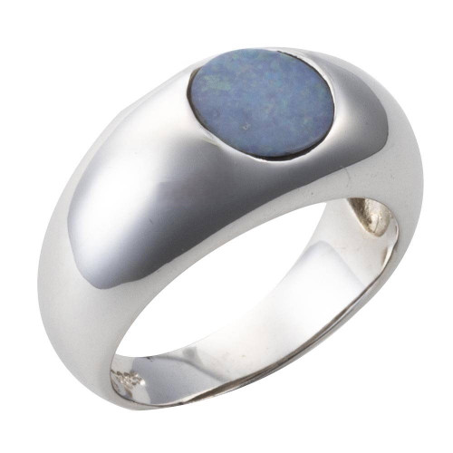 OCEAN MOONS STERLING SILVER AUSTRALIAN OPAL RING