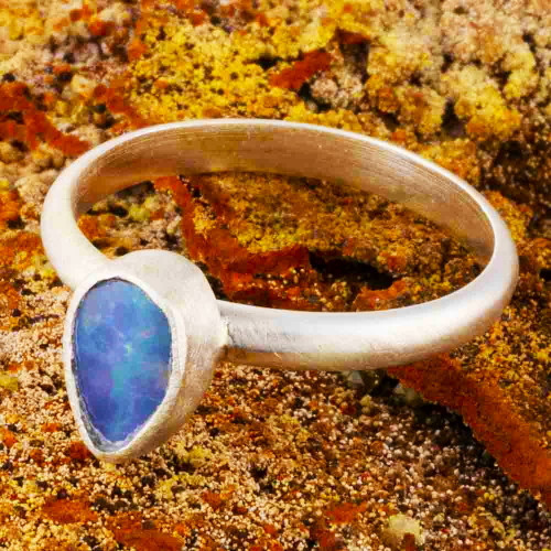 VIBE & WAVE STERLING SILVER AUSTRALIAN OPAL RING