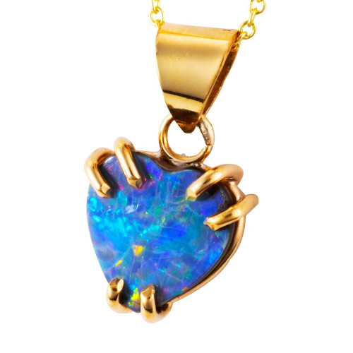 AURORA ESSENCE 14KT ROSE GOLD FILLED AUSTRALIAN OPAL NECKLACE