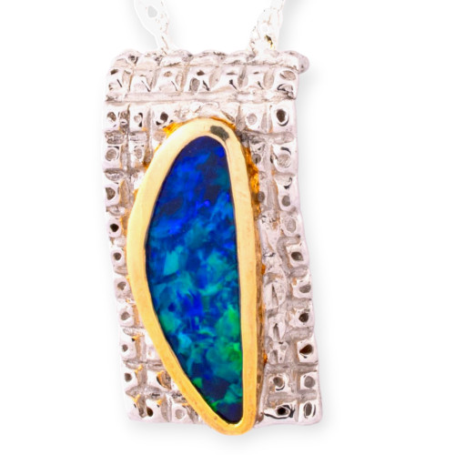Canopy Kaskade Sterling Silver Opal Pendant