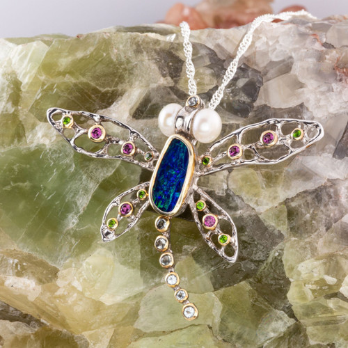 Dawn's Embrace Sterling Silver Couture Opal Earrings