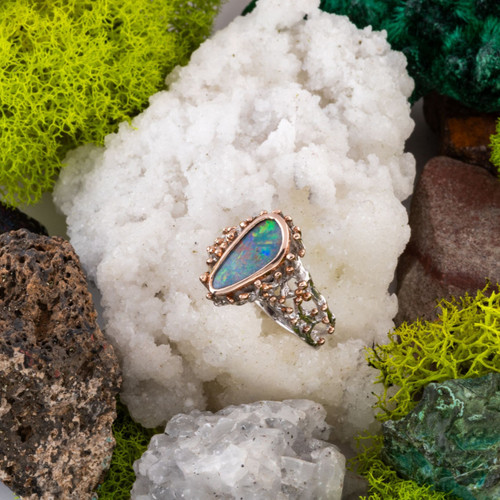 Canopy Dream Sterling Silver Couture Opal Ring