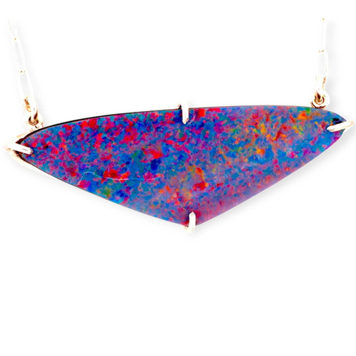 * Chromatic Flare Couture Sterling Silver Opal Pendant