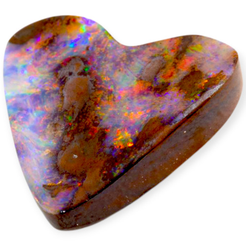 Heart of Fire: Genuine Solid Boulder Opal Gemstone