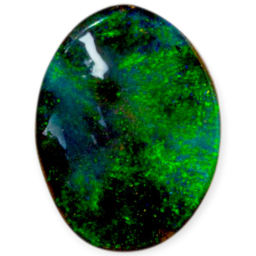 Galactic Ocean: Genuine Solid Boulder Opal Gemstone