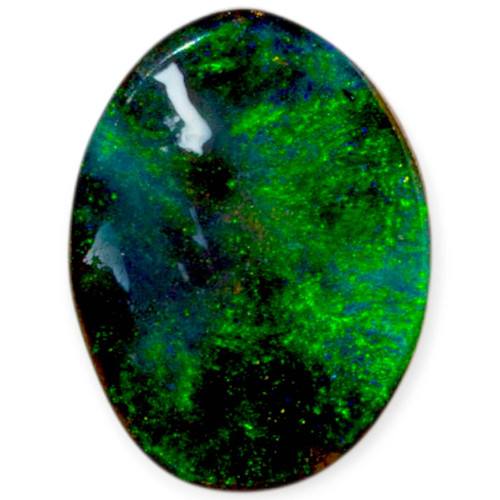 Galactic Ocean: Genuine Solid Boulder Opal Gemstone