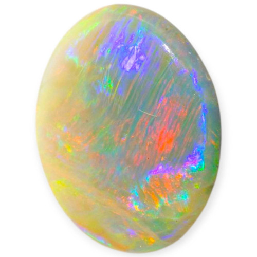 Twilight Flame: Solid Black Opal Gemstone