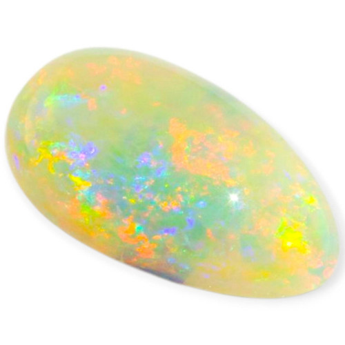 Twilight Flame: Solid Black Opal Gemstone Teardrop Shaped